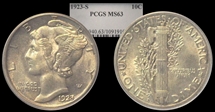 1923-S 10C MS63