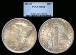 1924-D 10C MS64