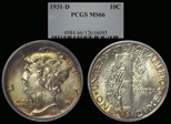 1931-D 10C MS66
