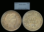 1909-S 10C AU53