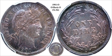 1901-O 10C O/Horiz O, FS-501 MS64