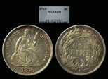 1876-S 10C AU55