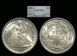 1891-S 10C MS64