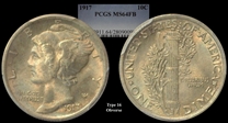 1917 10C MS64FB