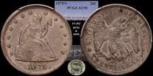 1875-S 20C AU50