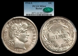 1916-S 10C Barber MS64