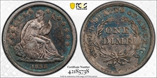 1838 10C No Drapery, Large Stars AU55