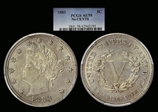 1883 5C No CENTS AU58