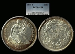 1877-S 10C AU58