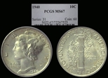 1940 10C MS67