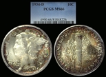 1934-D 10C MS66