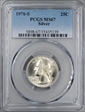 1976-S 25C Silver MS67