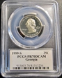 1999-S 25C Georgia PR70DCAM