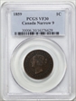 1859 1C Narrow 9 VF30BN