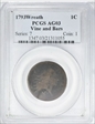 1793 1C Wreath, Vine and Bars AG3BN