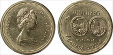 1974 $1 Winnipeg - Single Yoke MS65