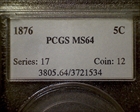 1876 5C MS64