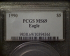 1990 $5 Gold Eagle MS69