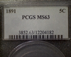 1891 5C MS63