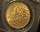 1855 $20 AU58