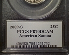 2009-S 25C American Samoa PR70DCAM
