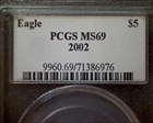 2002 $5 Gold Eagle MS69