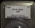 1989 $5 Gold Eagle MS69