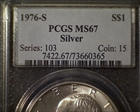 1976-S $1 Silver MS67