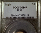 1996 $5 Gold Eagle MS69