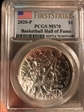 2020-P $1 Basketball Hall of Fame First Strike MS70