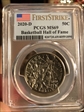 2020-D 50C Basketball Hall of Fame First Strike MS69