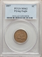 1857 1C Flying Eagle MS62