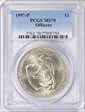 1997-P $1 Officers MS70