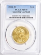 2011-W $10 Lucretia Garfield MS70