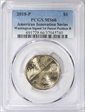 2018-P $1 American Innovation Series  Washington-Signed 1st Patent Position B MS66