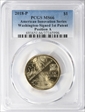 2018-P $1 American Innovation Series  Washington-Signed 1st Patent Position A MS66