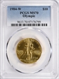 1984-W $10 Olympic MS70