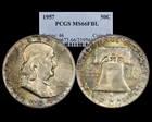 1957 50C MS66FBL