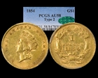 1854 G$1 Type 2 AU58