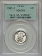 1943-S 10C MS66FB