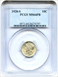 1928-S 10C MS64FB