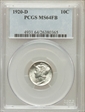 1920-D 10C MS64FB