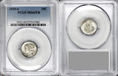 1939-S 10C MS65FB