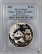2006 10 Yn Panda Silver  PAN-417A MS69
