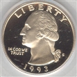 1993-S 25C Clad PR69DCAM