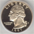 1997-S 25C PR69DCAM