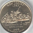 1999-D 25C New Jersey MS66