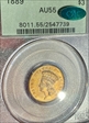 1889 $3 AU55