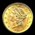 1889-S $20 MS62