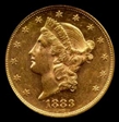 1883-S $20 MS61
